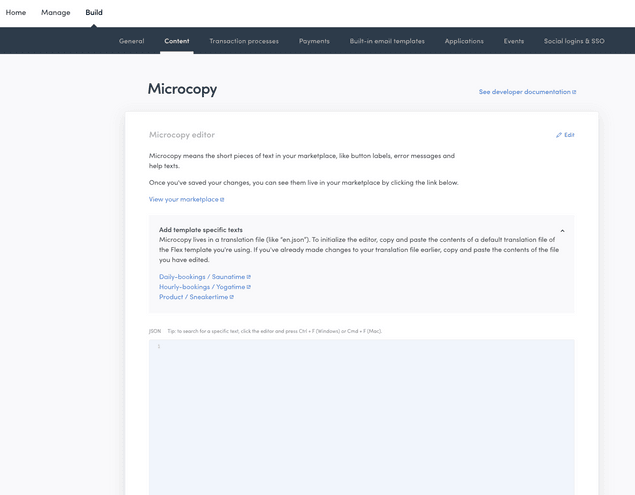 Microcopy editor