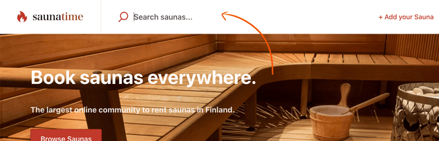 Default search locations component rendered